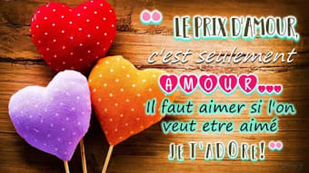 French Love messages  quotes
