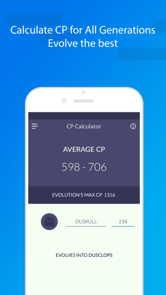 Evolution CP  IV Calculator