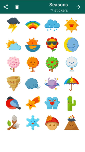 Weather Stickers for Whatsapp
