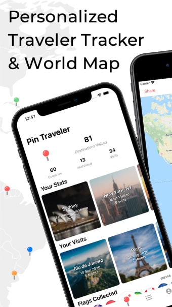 Pin Traveler: Travel Tracker