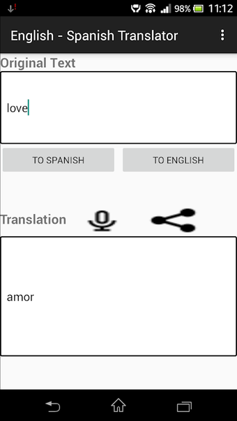 English - Spanish Translator