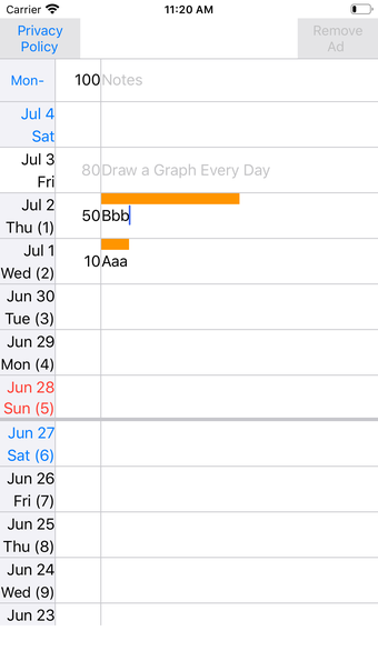 Daily Graph Notes Diary