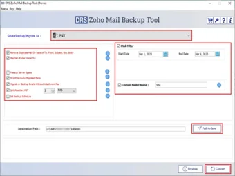 MigrateEmails Zoho Migration Tool