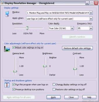 Display Resolution Manager