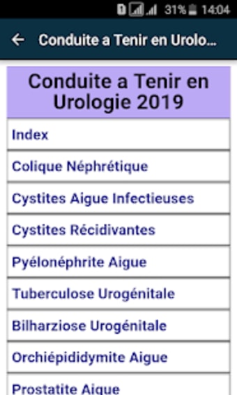 Conduite a Tenir en Urologie 2019