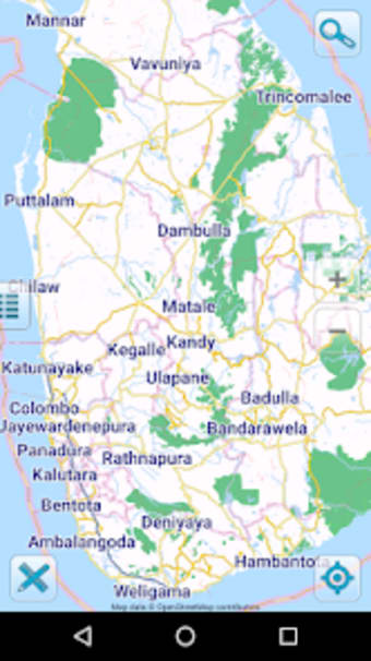 Map of Sri Lanka offline