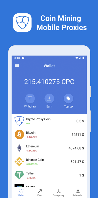 Coin Mining  Mobile Proxies