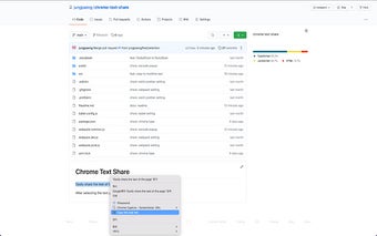Chrome Text Share
