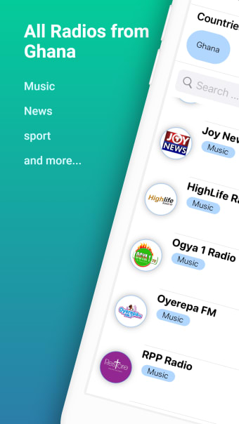 Ghana Radio stations - online