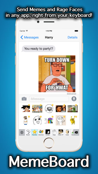 MemeBoard - Rage Faces Memes Stickers And Emoji Keyboard