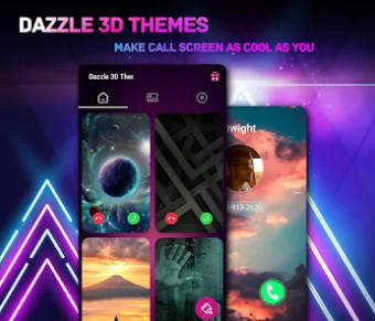 Dazzle 3D Themes: Call Screen