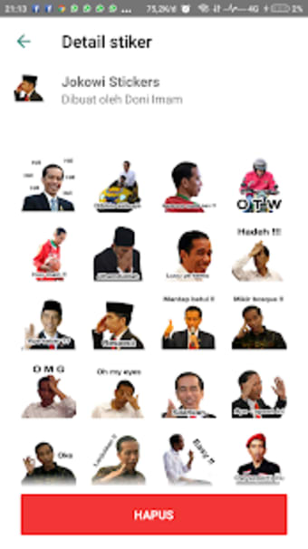 Awesome Jokowi Stickers for Whatsapp