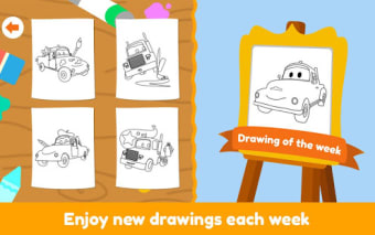 Car City Coloring Book - Kids draw paint  doodle