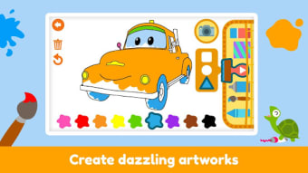 Car City Coloring Book - Kids draw paint  doodle