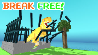 Blocky Dino Park T-Rex Rampage