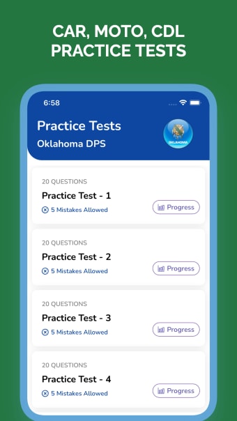 Oklahoma OK DPS Permit Test