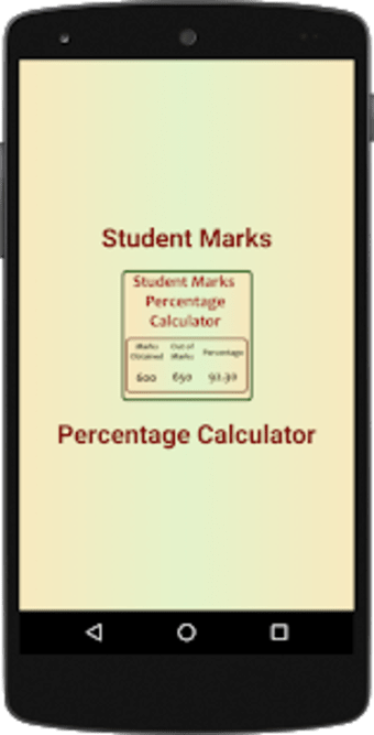 Student Marks Percentage Calculator