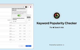 Apple Search Ads Extension by Appvector