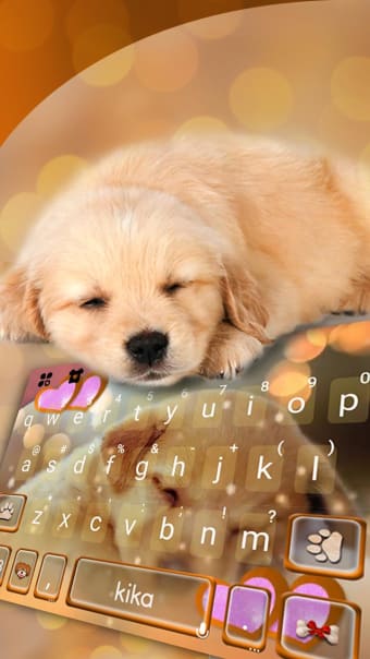 Dynamic Sleeping Puppy Keyboard Theme