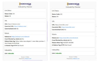 Indexsor Indexability Checker