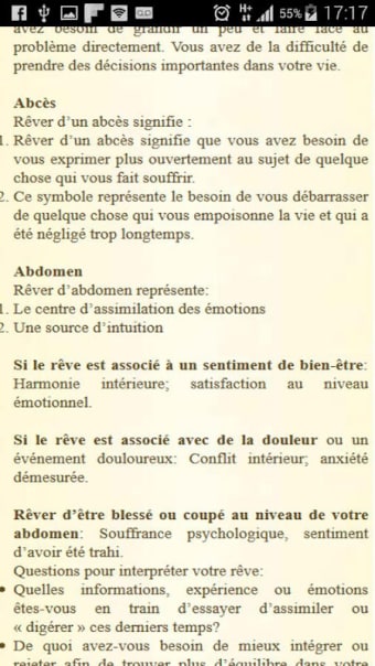 Dictionnaire des Rêves