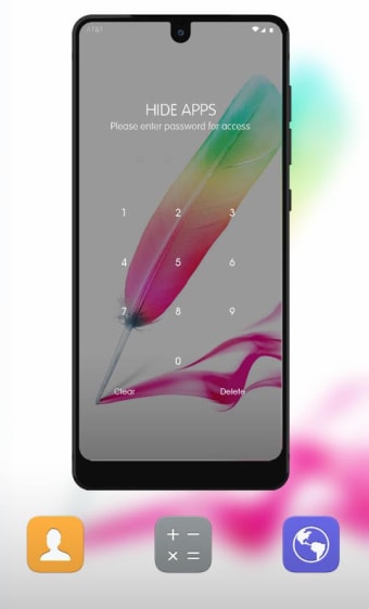 Colorful feather pen theme for Galaxy J7 Max