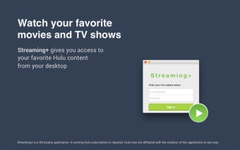 Streaming+: a third party Hulu app