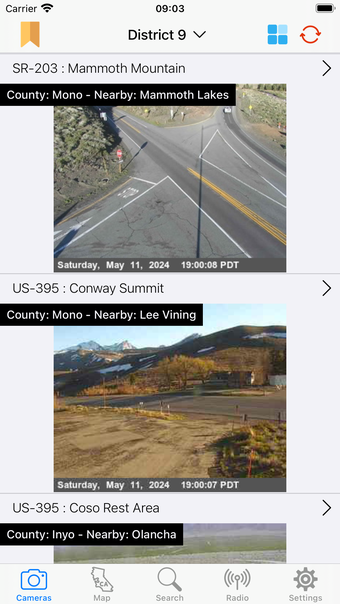 Live Traffic Cameras in CA