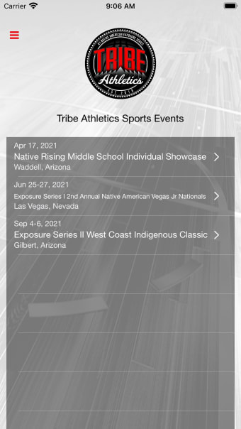 Tribe Athletics Sports Events