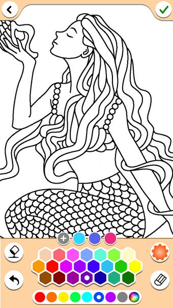 Mermaids coloring pages