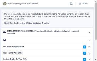 Marketing With Email Fast Start Checklist