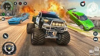 Police Monster Truck Cop Games