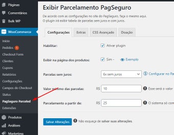 PagSeguro Parceled for WooCommerce