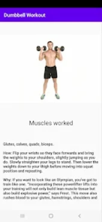 Dumbbell Workout inc