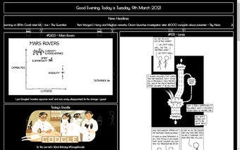 New Tab - xkcd comics theme