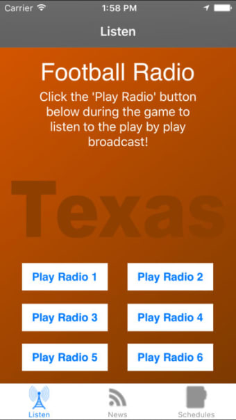 Texas Football - Sports Radio, Scores & Schedule