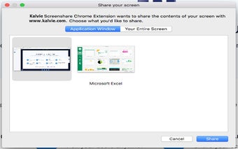 Kalvie Screenshare Extension