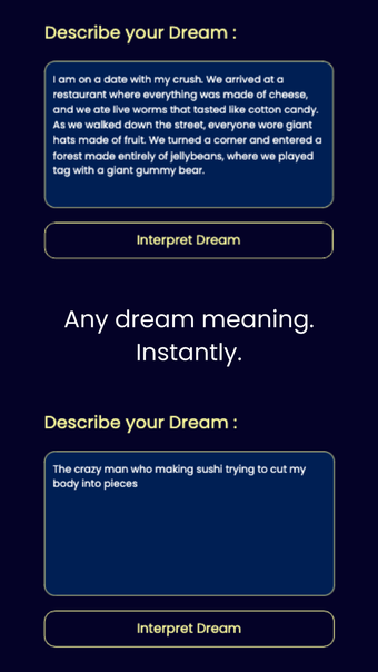 Dream Interpretation AI App