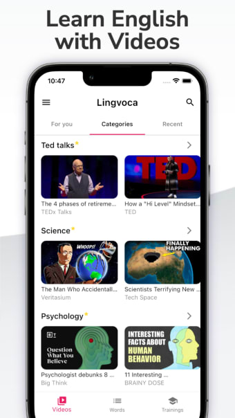 Lingvoca: Learn English Videos