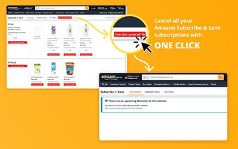 Amazon Subscribe & Save one-click cancel