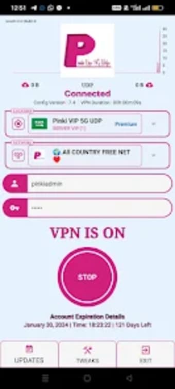 PINKI VIP 5G UDP VPN