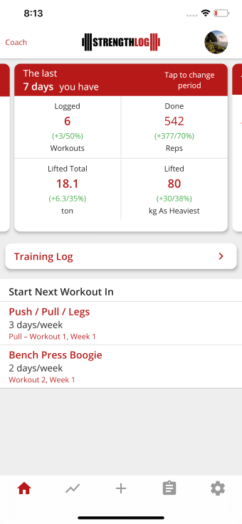 StrengthLog  Workout Tracker