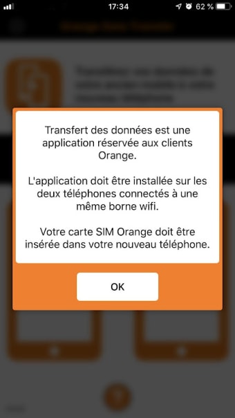Orange data transfer