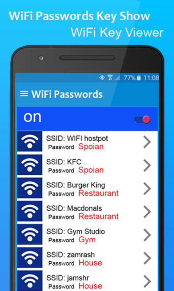 Wifi Password Key Show Connect