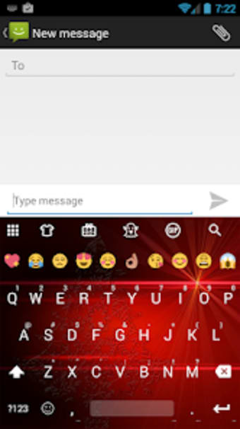 Emoji Keyboard Christmas Red