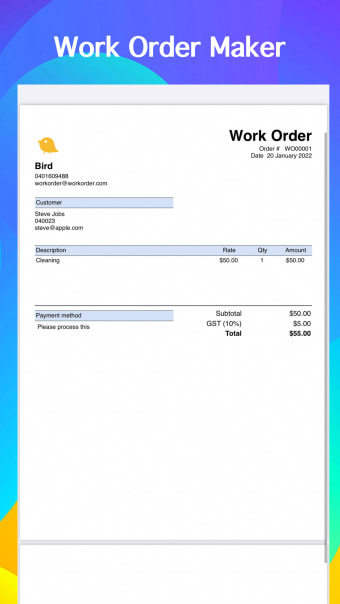 Work Order Maker - WOs Tracker