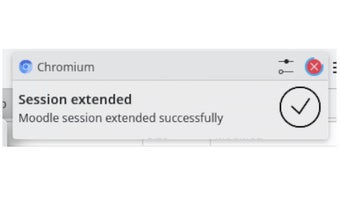 Moodle Session Extender