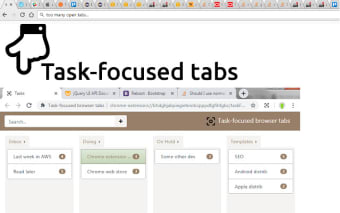 Task-focused browser tabs