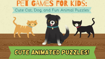 Pet Games for Kids: Cute Cat Dog and Fun Animal Puzzles