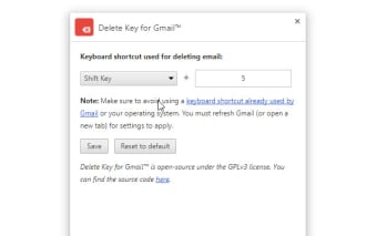 Delete Key for Gmail™